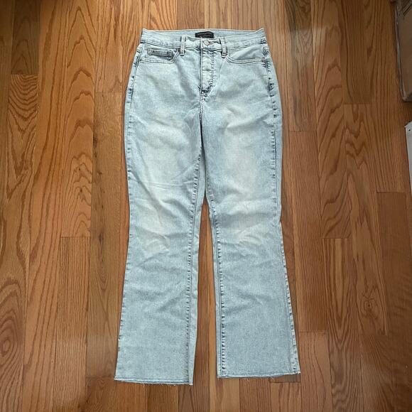 Banana Republic Curvy Cropped Bootcut Denim Jeans Womens 29 Acid Wash - Picture 1 of 9